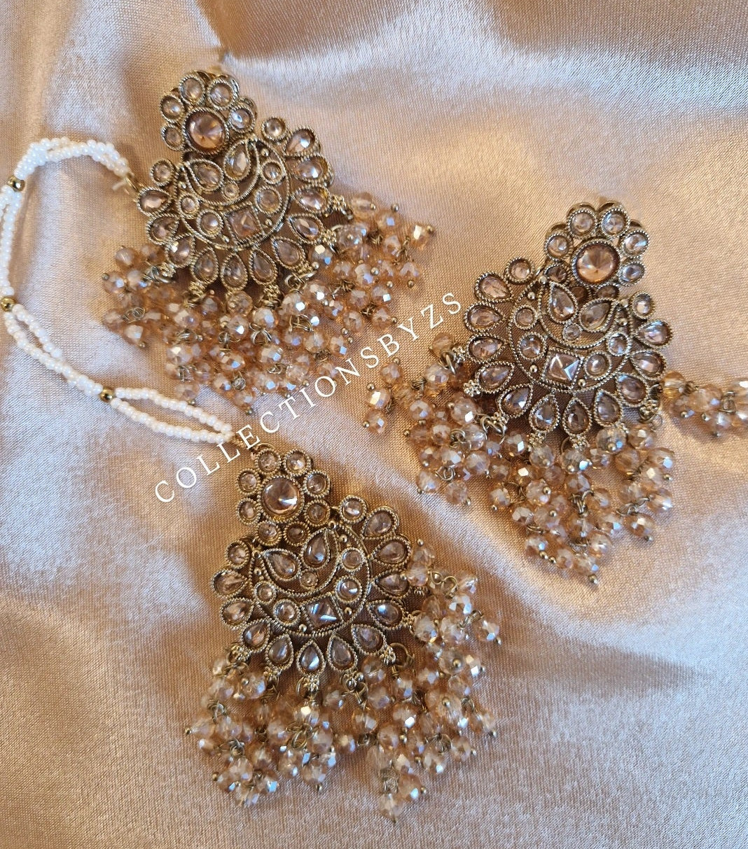 AYLA - Stunning 4 Piece Indian Party guest Jewellery Set - GOLD