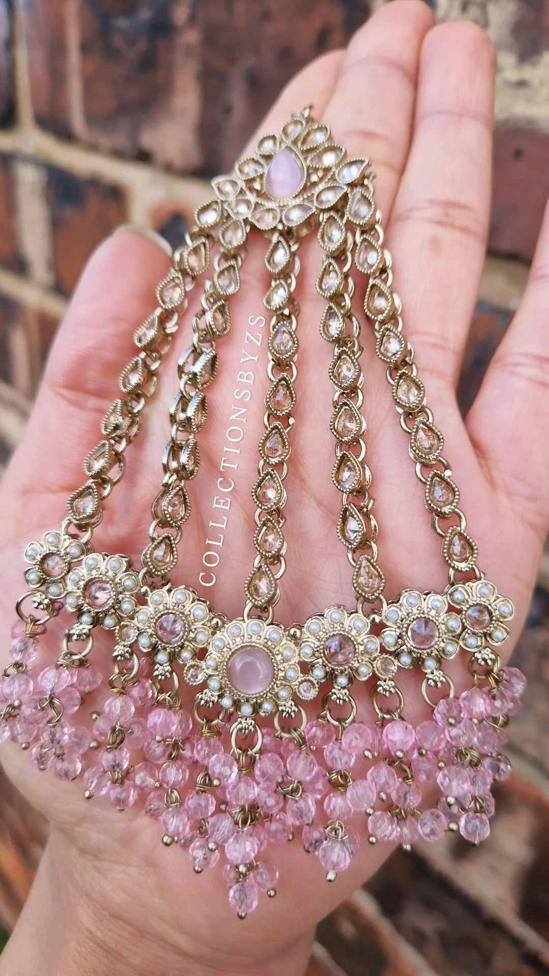 Y U S R A- Indian Jewellery Set - PINK