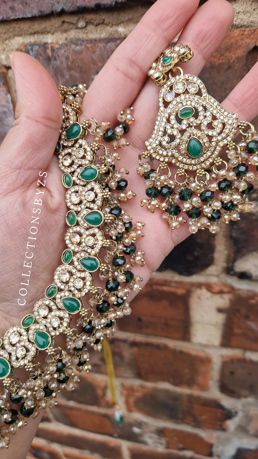 LATIFA -Indian Jewellery Party/Wedding - GREEN
