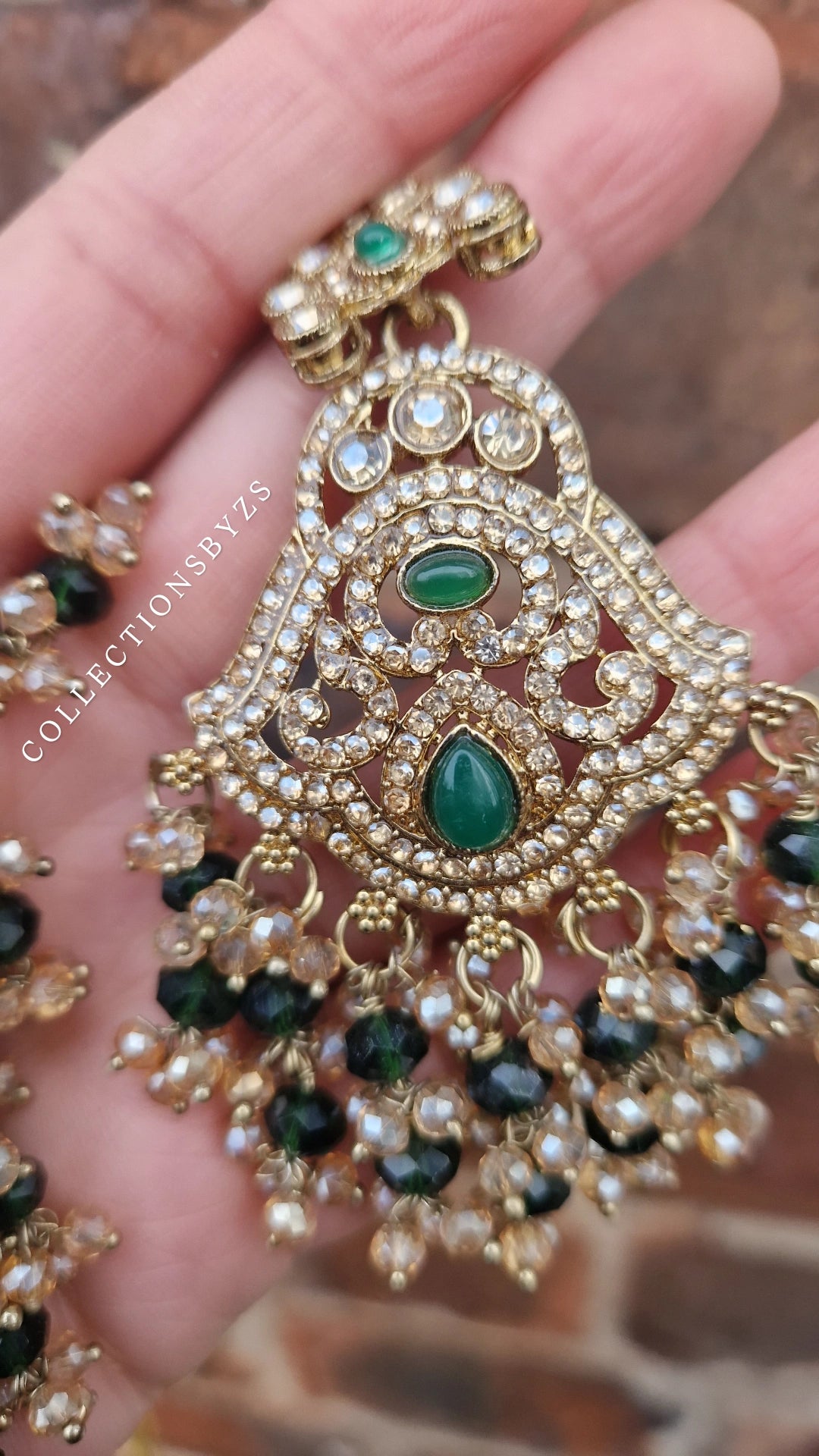 LATIFA -Indian Jewellery Party/Wedding - GREEN