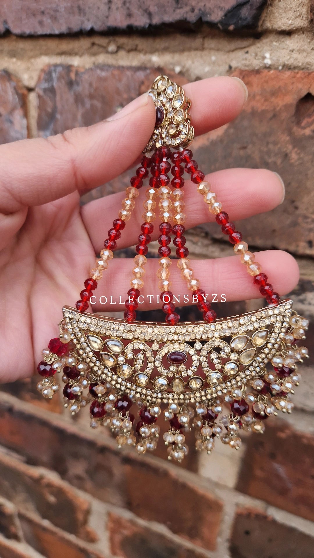 LATIFA -Indian Jewellery Party/Wedding - MAROON/RED