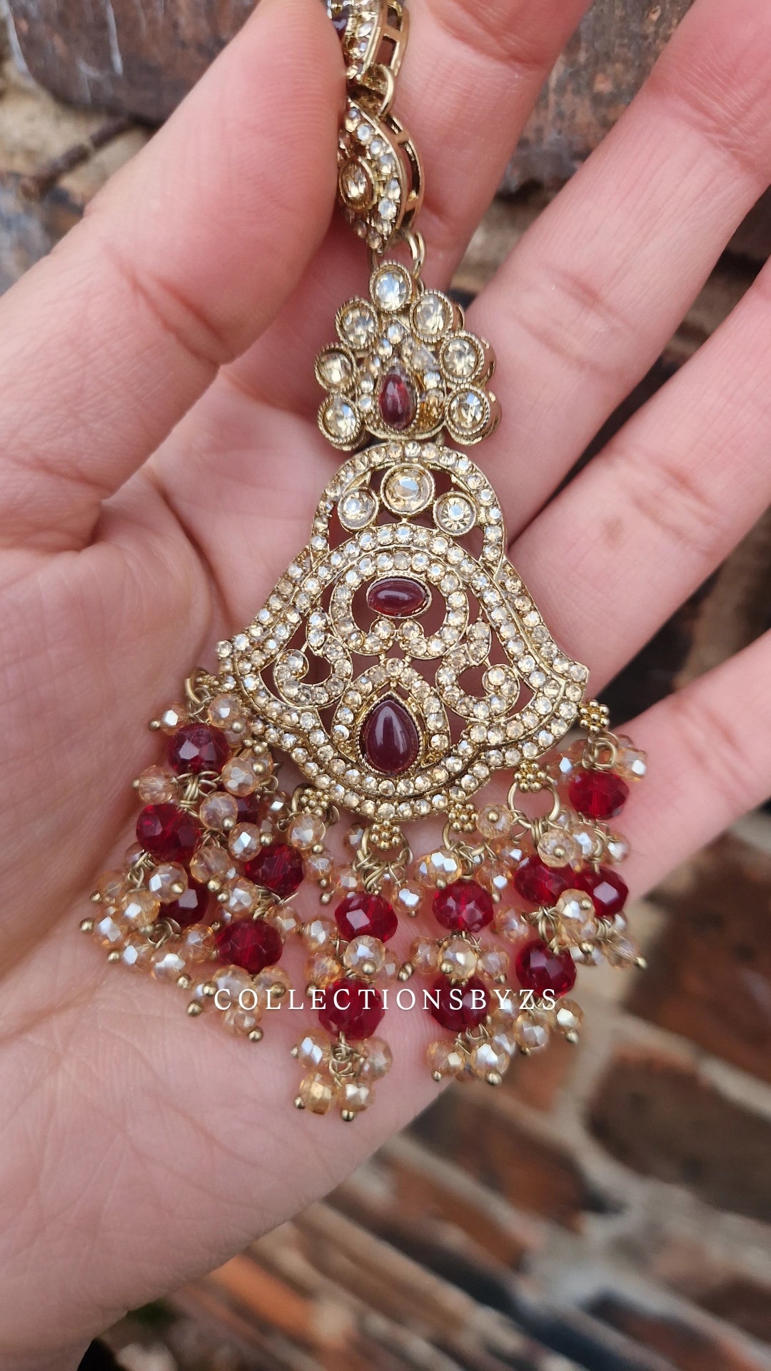 LATIFA -Indian Jewellery Party/Wedding - MAROON/RED