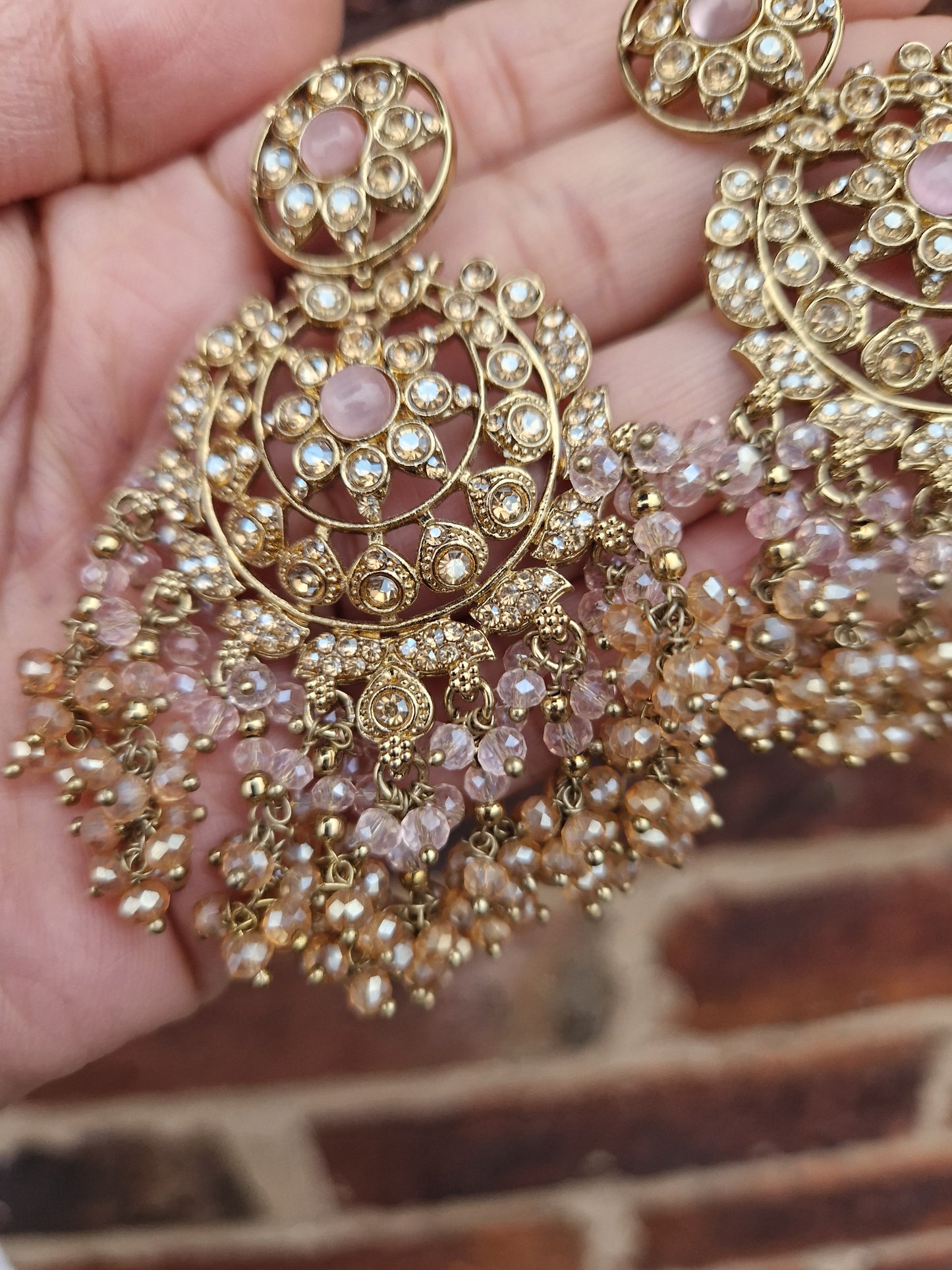 IRSA - Elegant Full Choker Indian Semi Bridal Party wear Set- PINK
