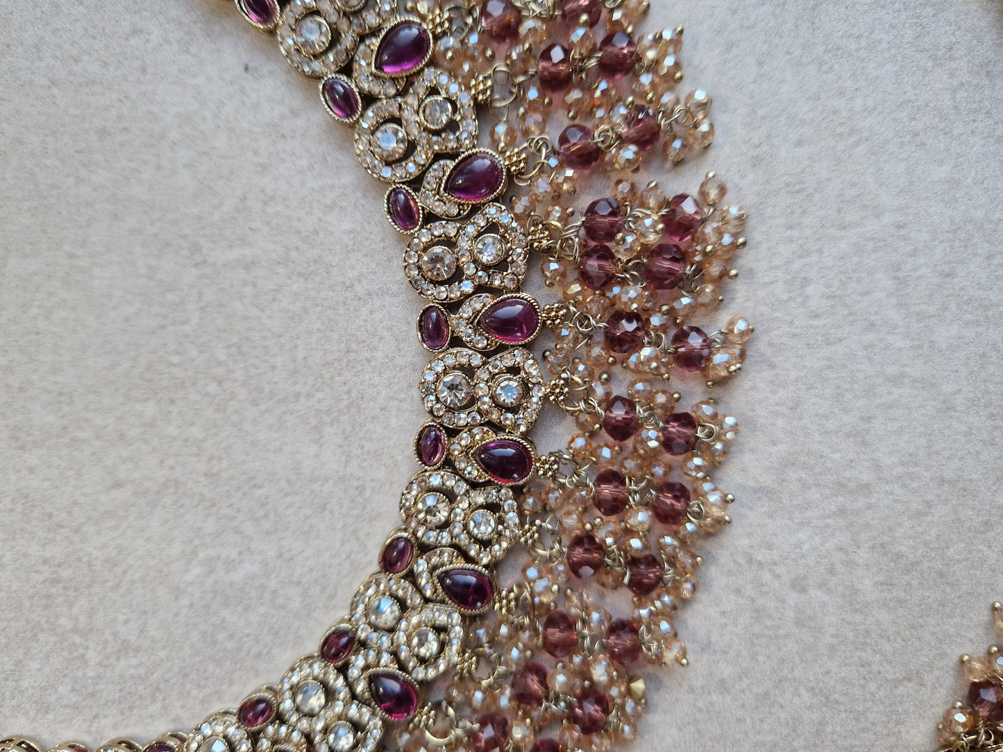 LATIFA -Indian Jewellery Party Wear Set- Plum