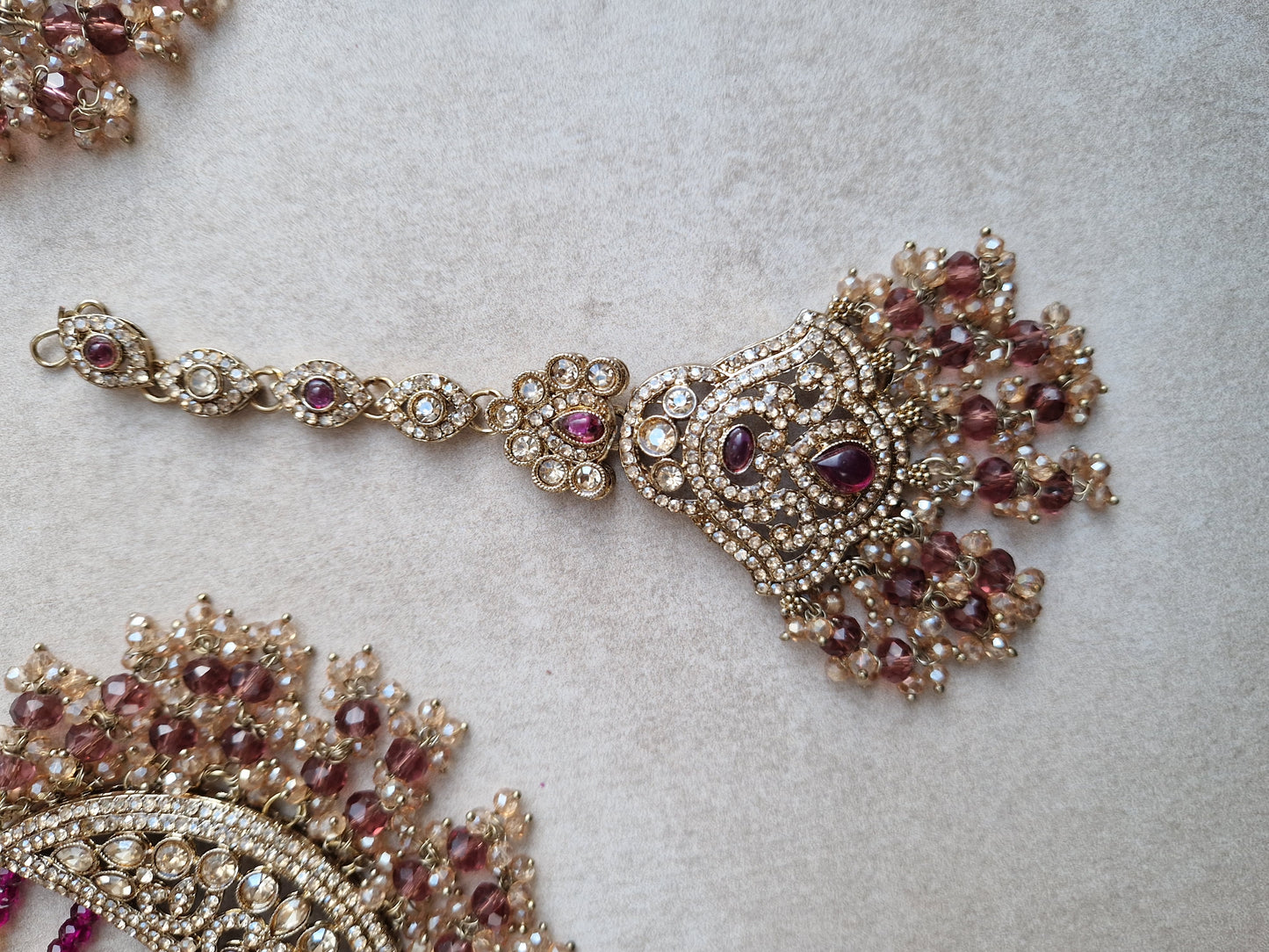 LATIFA -Indian Jewellery Party Wear Set- Plum